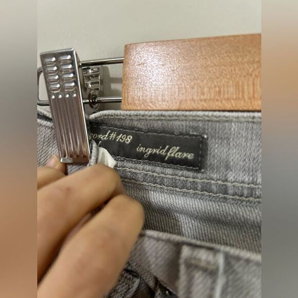 Citizens Of Humajity Concord Ingrid Flare Jeans in Gray - Picture 4 of 9